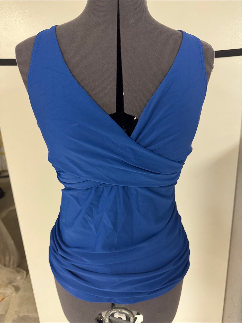 NWT Crossover Back Swim Top in Royal Blue